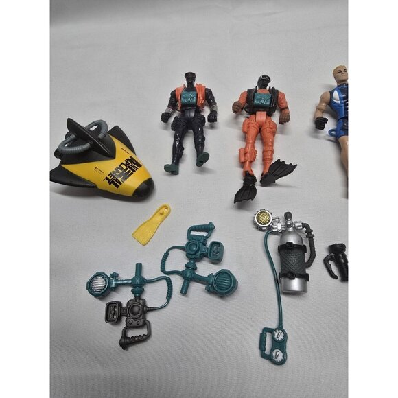 Chap Mei Scuba Diver Action Figure Lot Of Assorted Characters And Accessories - Picture 2 of 9